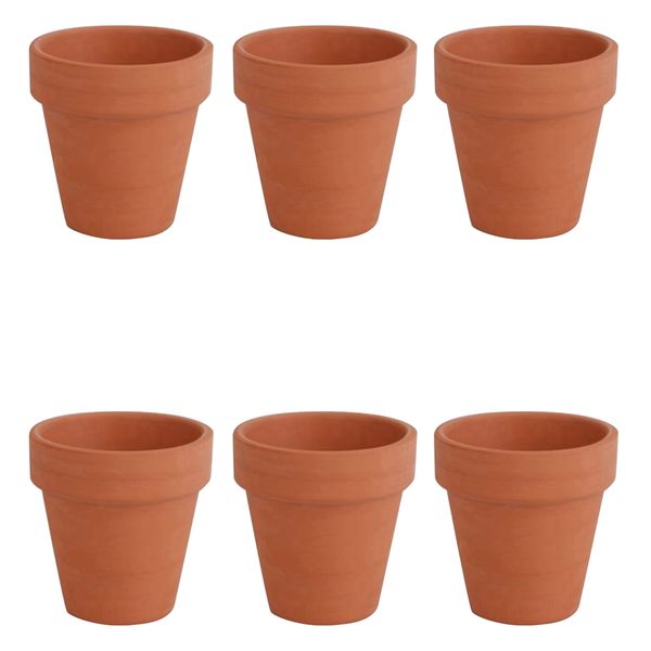 Garden Mini Ceramic Terracotta Succulent Flower Pot Set of 12 (8cm)