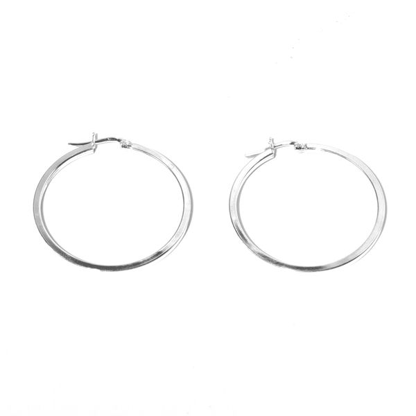 Medium 40mm Silver Huggy