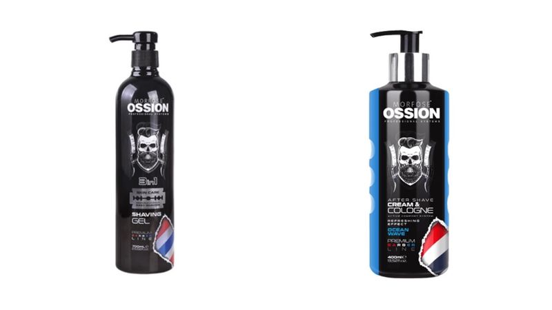 Ossion Premium Shaving Gel 700ml + Aftershave Cream Ocean Wave 400ml