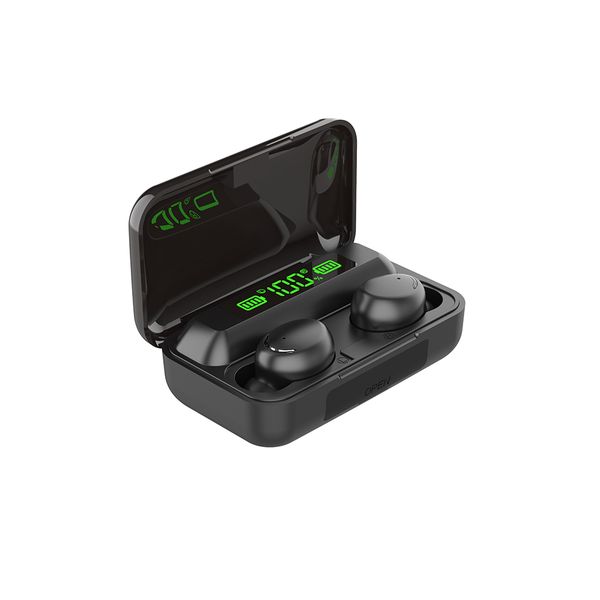 True Wireless Earphones with LCD Display Magnetic Charging Case