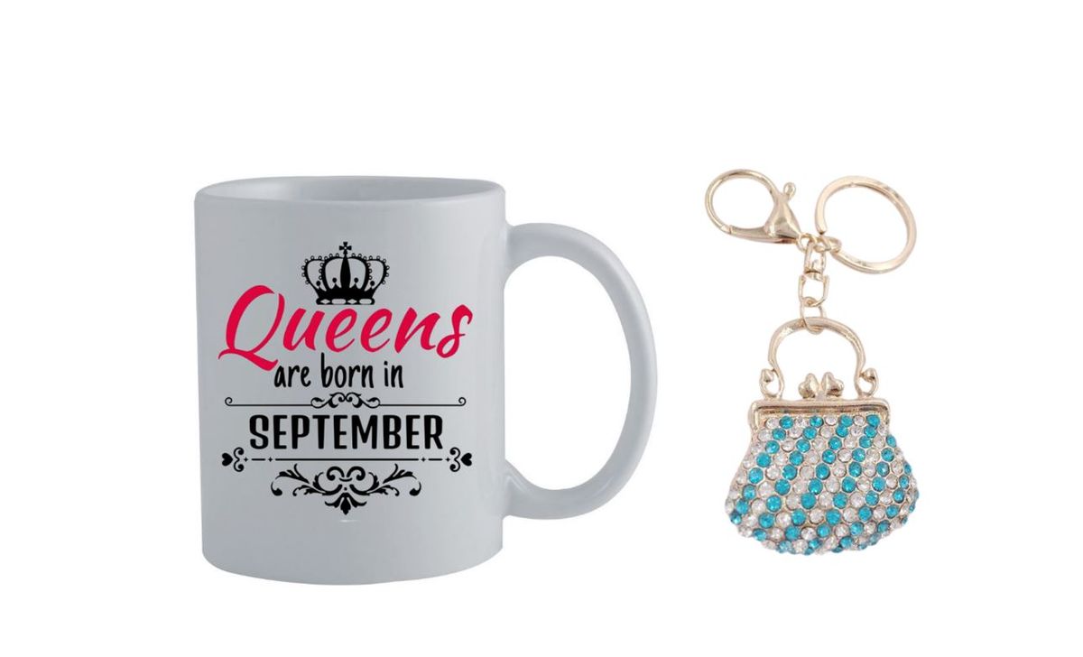 Mug & Keyring Gift Set For Ladies Born in September Shop Today. Get