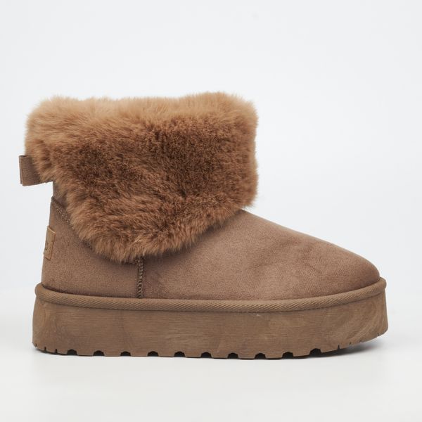 Miss Black Bae 1 Women Faux Suede Ankle Boots - Taupe