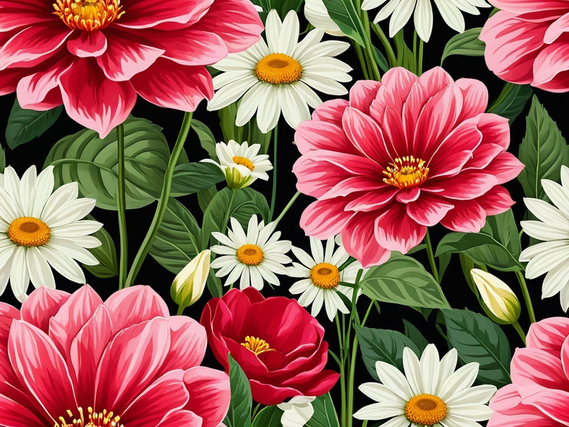 Canvas Wall Art Home Decor - Pink Flowers