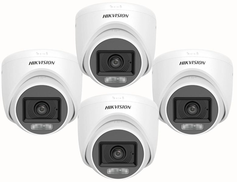 Hikvision Smart Hybrid Light Turret Camera - Set of 4 - SBR Combo Deal