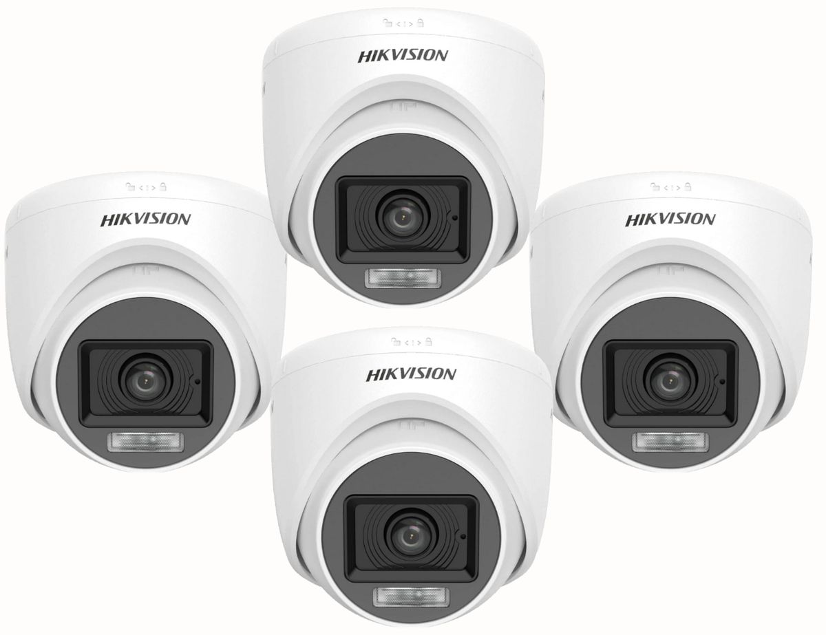 Hikvision Smart Hybrid Light Turret Camera - Set of 4 - SBR Combo Deal