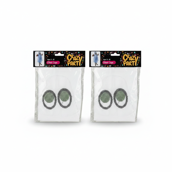 Crazy Party Halloween Ghost Cape Costume for Kids - 2 Pack