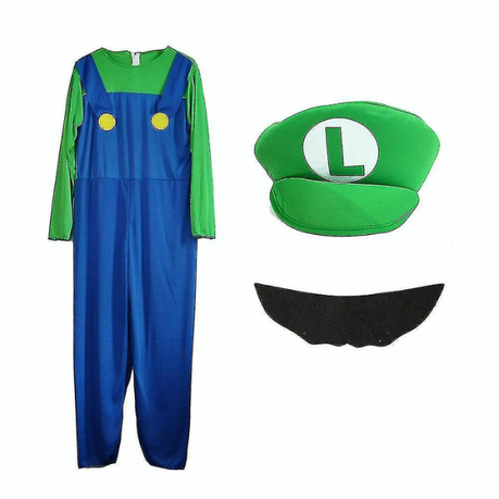 Kids' Luigi Deluxe Costume - Super Mario Brothers  Luigi costume, Mario  costume, Super mario brothers