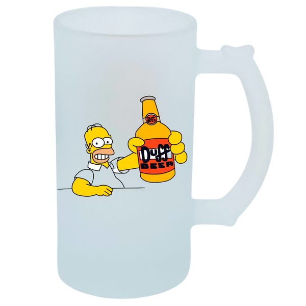 Beer Glass With printing on