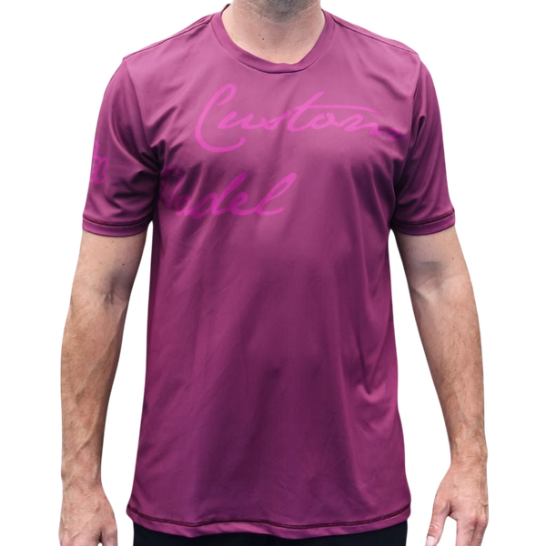 CA Padel Shirt - Maroon Wrap