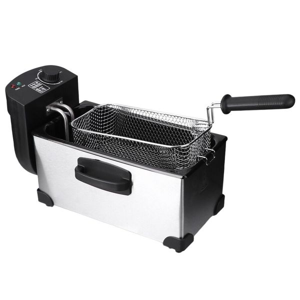 Multifunctional Large Capacity Stainless Steel Electric Deep Fryer 3L