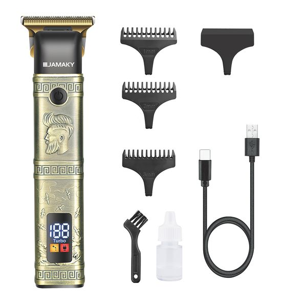 Professional LED Display Hair Clipper Beard Trimmer Shavers Rechargeable