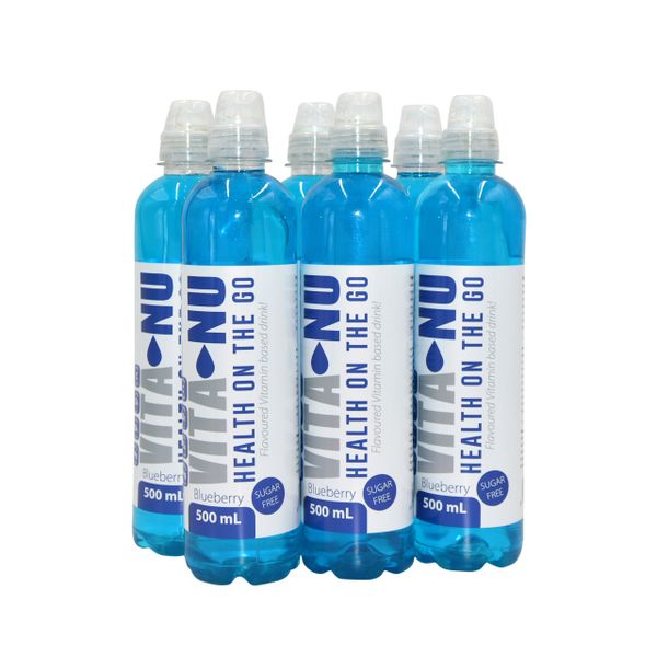 VitaNu Vitamin Boost Blueberry Drink 500ml - 6 Pack