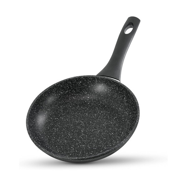 Premium Black Speckled Aluminum Frying Pan