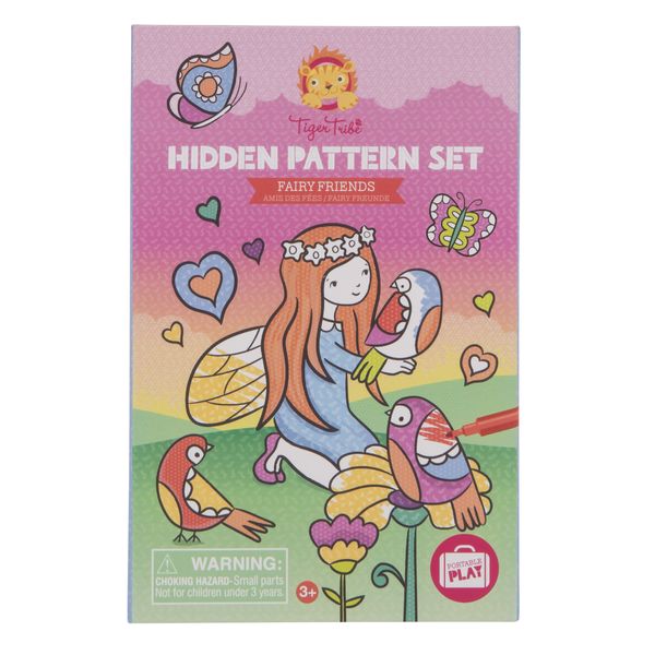 Tiger Tribe Colouring Set Hidden Pattern - Fairy Friends-