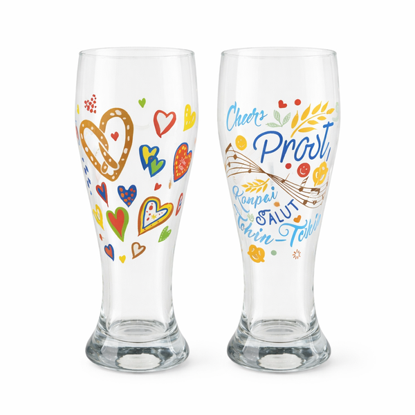 Ritzenhoff Designer Weizen Wheat Beer Glass Set - 2 Piece