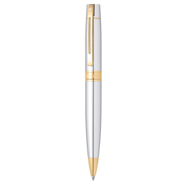Sheaffer 300 Chrome with Gold Trims Ballpoint Pen