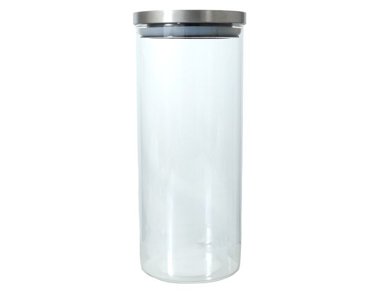 Glass Storage Container Metal Lid 1.4LT