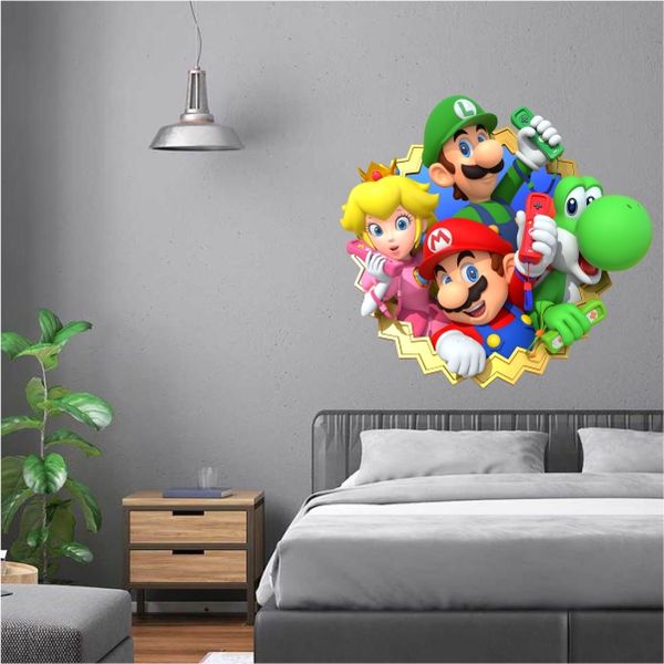 All Star Characters Super Mario Bro Wall Art