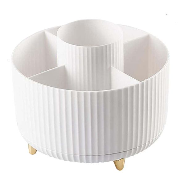 Desk Organizer Rotating Makeup Brush Holder Stationery Storage Organizer