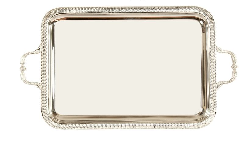 Silver Plated Plain Decorative Serving Tray