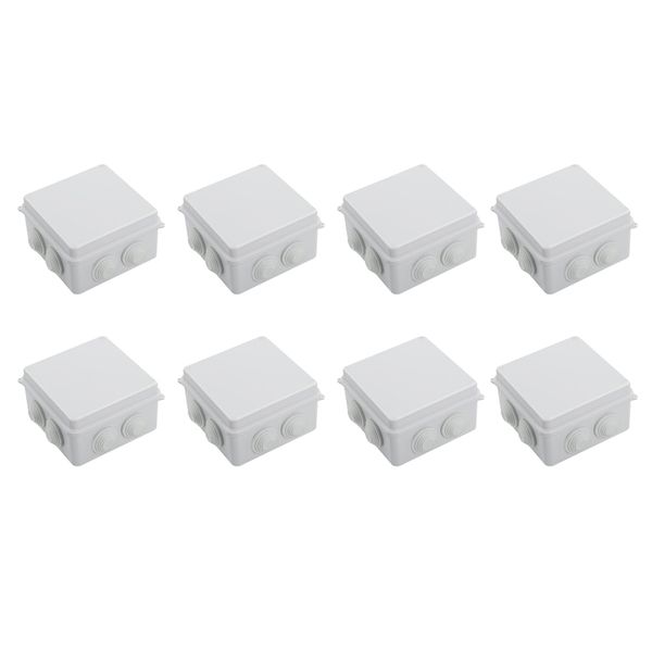 8Pcs Junction Box CCTV Camera Universal Waterproof Electrical ABS Enclosure