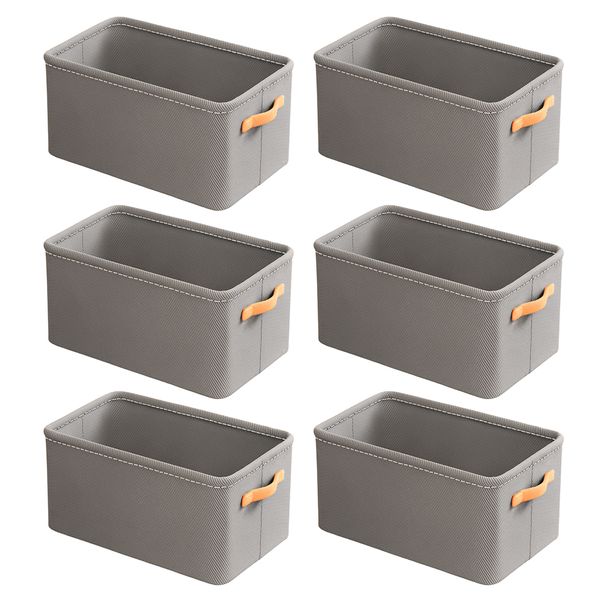 6 Pack Foldable Storage Box For Clothes Organizer Bin Steel Frame Support