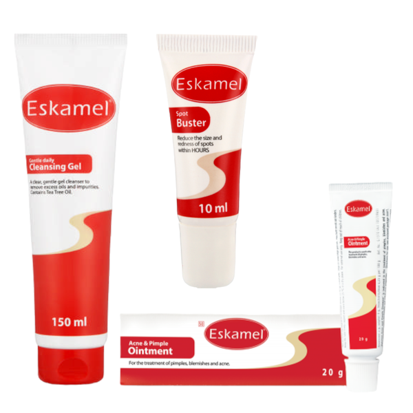Eskamel Spot Buster 10ml - Cleansing Gel 150ml - Acne &amp; Pimple Ointment 20g