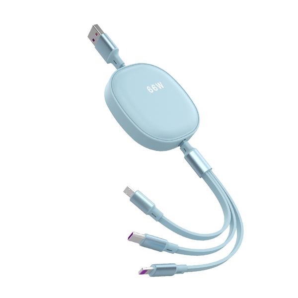 3in1 Data -66W Telescopic Fast Charging Cable