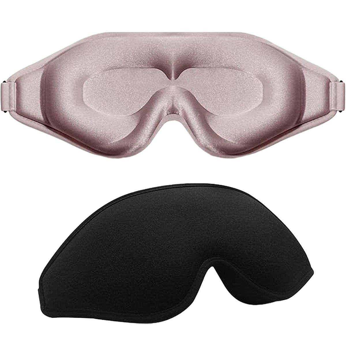 2-piece Sleep Mask,3D Deep Contoured Eye Cover-Zero Eye Pressure Cup Blindfold