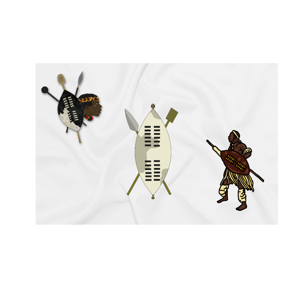 Katz Designs Baby Blanket - Zulu Themed