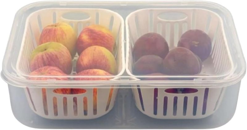 Sulfar Fridge Storage Boxes Freezer Storage Containers, Fridge Organizer