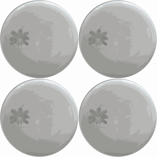 Maximalism Cycads Dinner Plate Set of 4 - Range 1