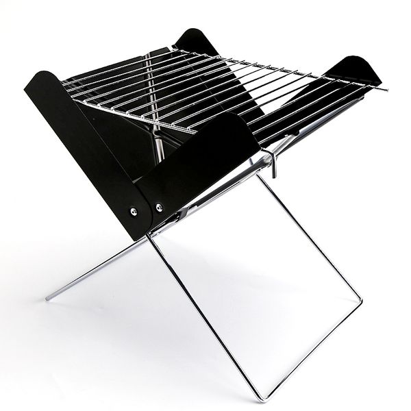 Portable Folding Charcoal Grill with Stand - Compact Outdoor BBQ