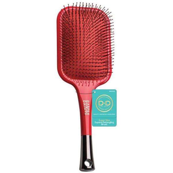 D&amp;D Light Square Paddle Brush Coral Detangling
