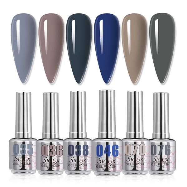 Sioux Urban Chic Gel Polish Collection - 6 Pcs (15ml Each)