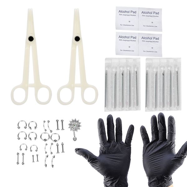 Sunflower Piercing Kit - Tongue/Nose/Belly Set