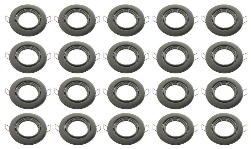 Hello Today Gun Metal Swivel Down Light Fittings - 20 Pack