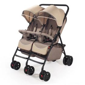 Double Side Twin Baby Stroller -Cream | Shop Today. Get it Tomorrow ...