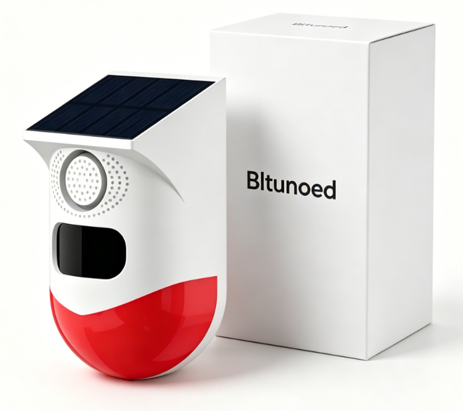Bltunoed Solar-Powered Alarm System With Motion Sensor, Tuya,Remote Control