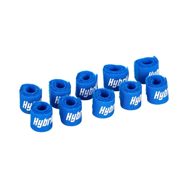 Hybrid CABHYB073 Blue Velcro Cable Straps (10-Pack) - 150mm Reusable Ties