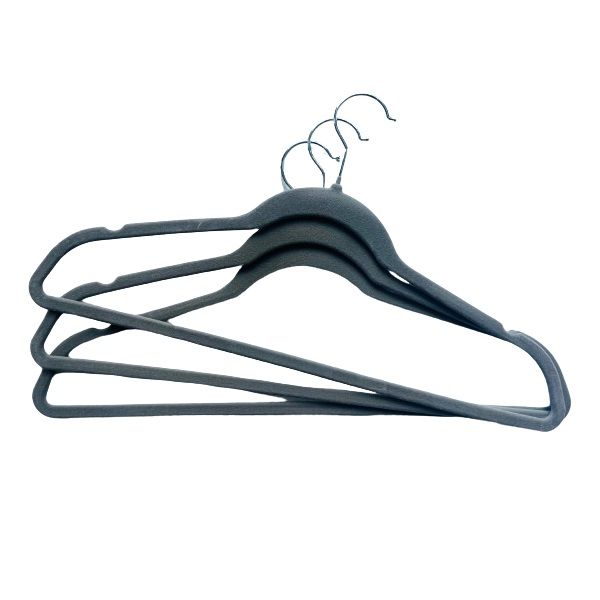 Non-Slip Velvet Coated Slim Hangers - 3 Piece