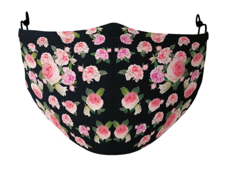 Face Mask - Polyester Mask (Roses)