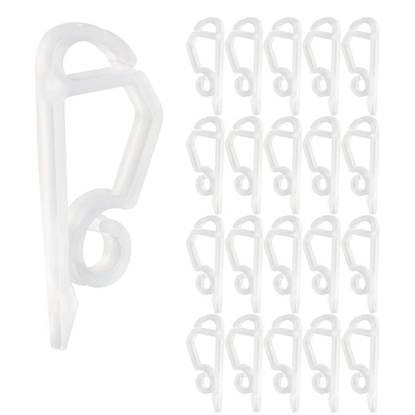 120 Pack Christmas Light Clips Outdoor White