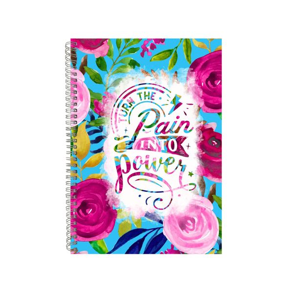 Turn The Pain Into Power Notebook Faith Gift Idea A4 Notepad Pad 80