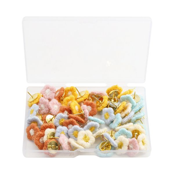 30 Pcs Flower Push Pins, for Bulletin Board, Photo Wall, Cork Board