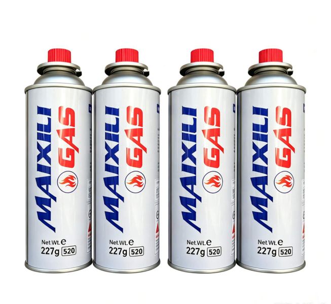 Maixili GAS Camping Gas Butane Canisters 227g - Pack of 4