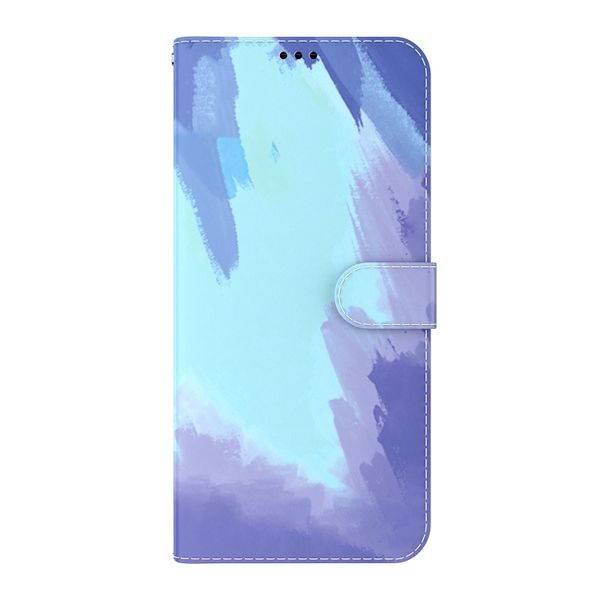 Watercolour Flip Cover Case with Card Slots Compatible with iPhone 13 Pro Max 6.7 inch 2021
