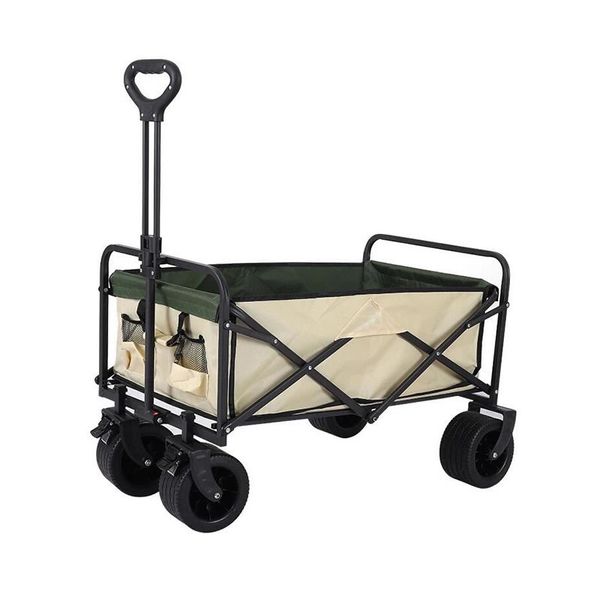 Outdoor Multi-Purpose Beach Foldable Utility Beach Trolley Cart