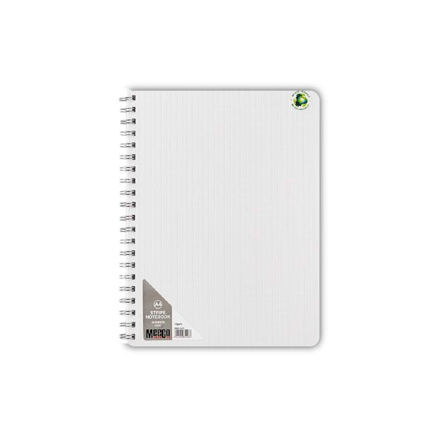 Meeco Executive A4 80 Ruled Sheets Spiral Bound Notebook - White