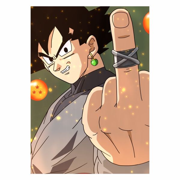 Middle That Goku Black - A1 Poster